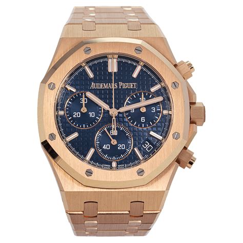 audemars piguet rosegold blau chronograph rose gold|Audemars Piguet offshore rose gold.